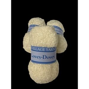Lot Of 3 Skeins Ivory Village Yarn Lovey Dovey plush‎ baby yarn Cub 109 yds ea